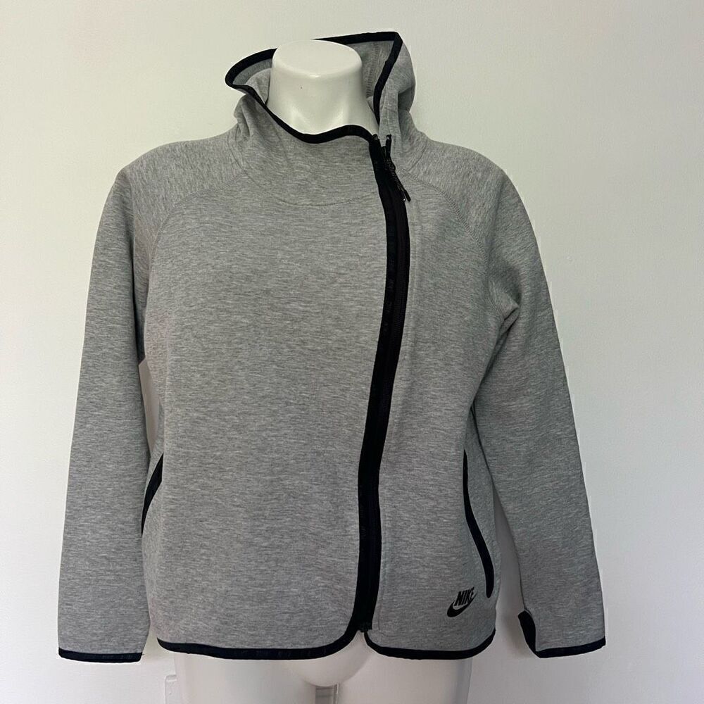 Nike High Low Asymmetrical Zip up Hooded sweatshirt